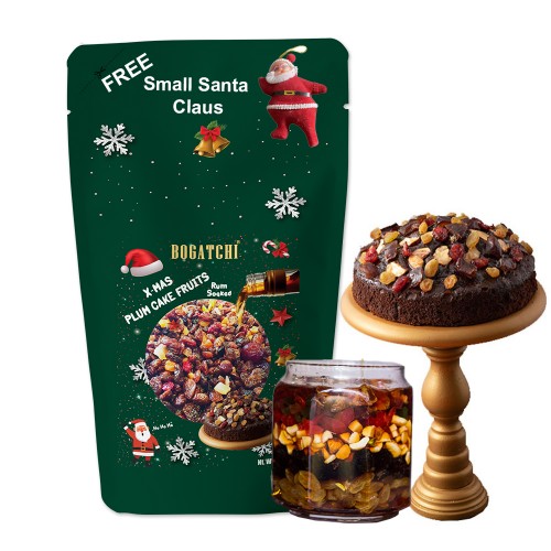 Plum Cake Mix - Pre-Soaked Plum Cake Fruit Mix Dry Fruits Dry Ginger, Cashews, Raisins, Dates, Dry Ginger, Orange Peel, Tutty Fruity, Cherry , 300g